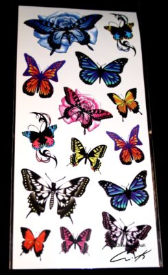 Butterflys Color -siirtokuva - Glitter by ElinaK