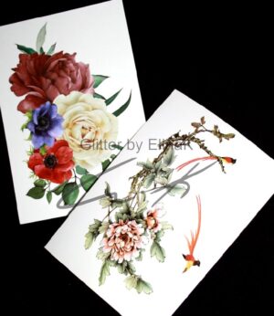 Flower Power -siirtokuvaMIX -Glitter by ElinaK
